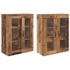  Fali Szekrények 2 pcs Öreg fa 69,5 x 34 x 90 cm Faanyag