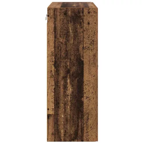  Fali Szekrények 2 pcs Öreg fa 69,5 x 34 x 90 cm Faanyag