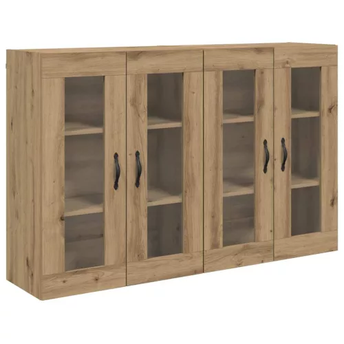  Fali Szekrények 2 pcs Artisan tölgy 69,5 x 34 x 90 cm Faanyag