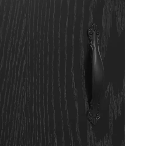  Fali Szekrények 2 pcs Fekete tölgy 69,5 x 34 x 90 cm Faanyag