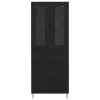  Magasfiú fiókkal Fekete tölgy 69,5 x 34 x 180 cm Faanyag