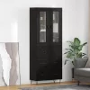  Magasfiú fiókkal Fekete tölgy 69,5 x 34 x 180 cm Faanyag