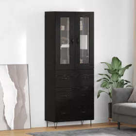  Magasfiú fiókkal Fekete tölgy 69,5 x 34 x 180 cm Faanyag