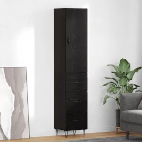  Magasfiú fiókkal Fekete tölgy 69,5 x 34 x 180 cm Faanyag