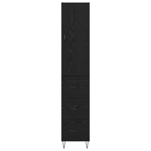  Magasfiú fiókkal Fekete tölgy 69,5 x 34 x 180 cm Faanyag