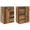  Oldalszekrények Corona 2 pcs Öreg fa 59 x 39 x 80 cm Faanyag