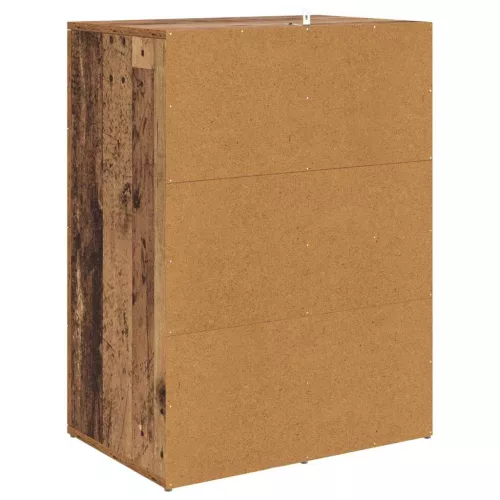  Oldalszekrények Corona 2 pcs Öreg fa 59 x 39 x 80 cm Faanyag