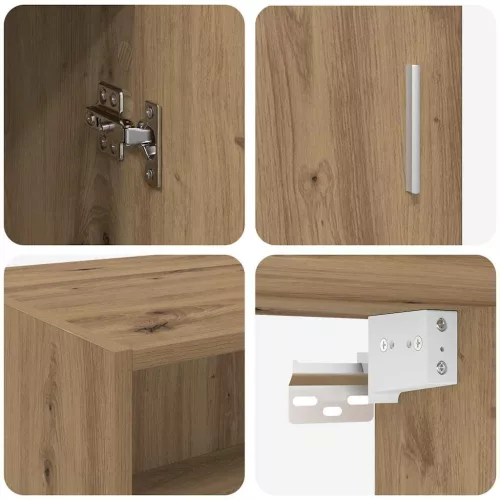  Tárolószekrény Artisan tölgy 80 x 42,5 x 225 cm Faanyag