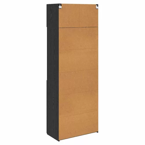  Tárolószekrény Fekete tölgy 80 x 42,5 x 225 cm Faanyag