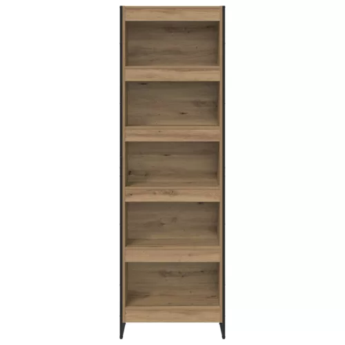  Könyvespolc 2 pcs Művészi tölgy 80 x 30 x 155 cm Faanyag