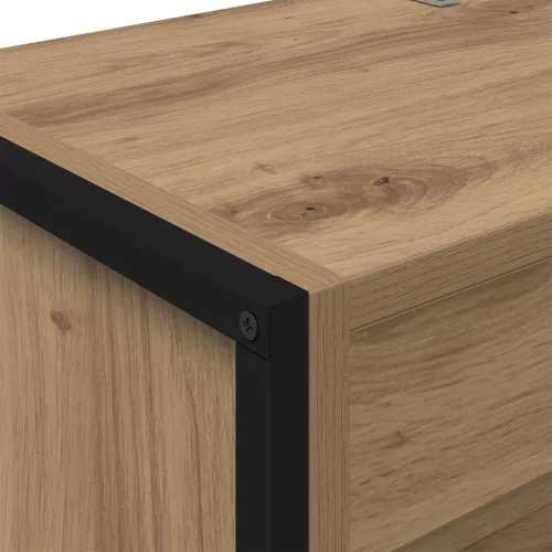  Könyvespolc 2 pcs Művészi tölgy 80 x 30 x 155 cm Faanyag