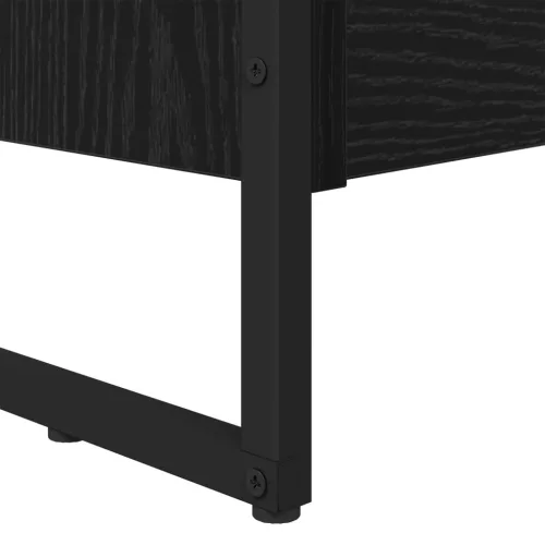  Könyvespolc 2 pcs Fekete tölgy 80 x 30 x 155 cm Faanyag