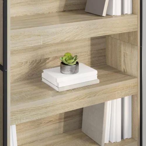  Könyvespolc 2 pcs Sonoma 80 x 30 x 155 cm Faanyag