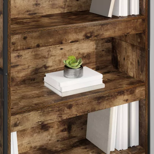  Könyvespolc 2 pcs Füstös tölgy 80 x 30 x 155 cm Faanyag