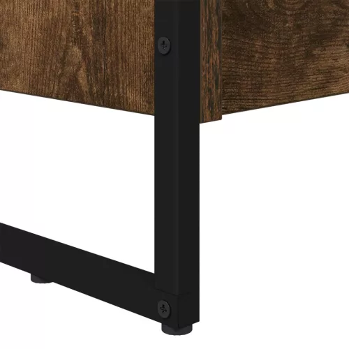  Könyvespolc 2 pcs Füstös tölgy 80 x 30 x 155 cm Faanyag