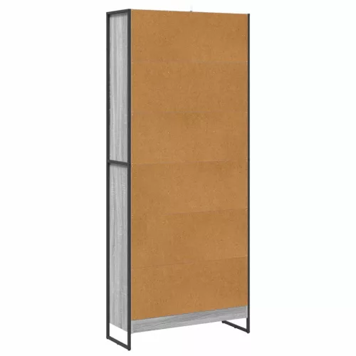  Könyvespolc 2 pcs Szürke Sonoma 80 x 30 x 155 cm Faanyag