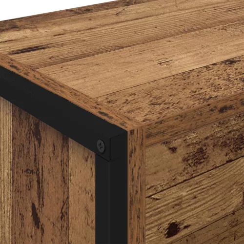  Könyvespolc 2 pcs Öreg fa 80 x 30 x 155 cm Faanyag