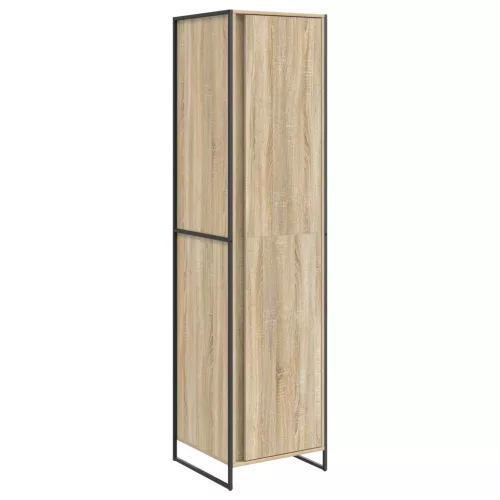  Szekrény tárolóval 2 pcs Sonoma 50 x 50 x 200 cm Faanyag