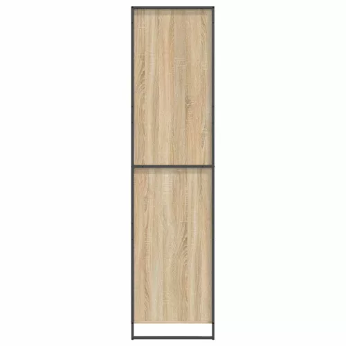  Szekrény tárolóval 2 pcs Sonoma 50 x 50 x 200 cm Faanyag