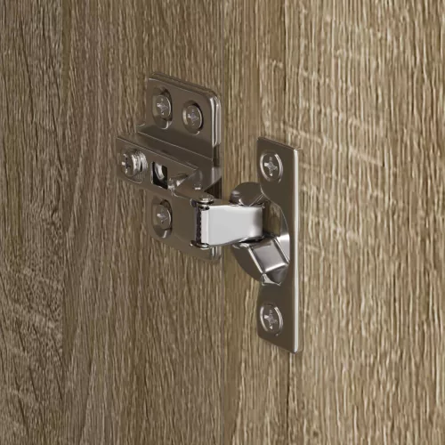  Szekrény tárolóval 2 pcs Sonoma 50 x 50 x 200 cm Faanyag