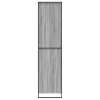 Szekrény tárolóval 2 pcs Szürke Sonoma 50 x 50 x 200 cm Faanyag