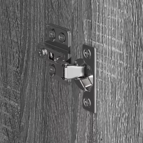  Szekrény tárolóval 2 pcs Szürke Sonoma 50 x 50 x 200 cm Faanyag