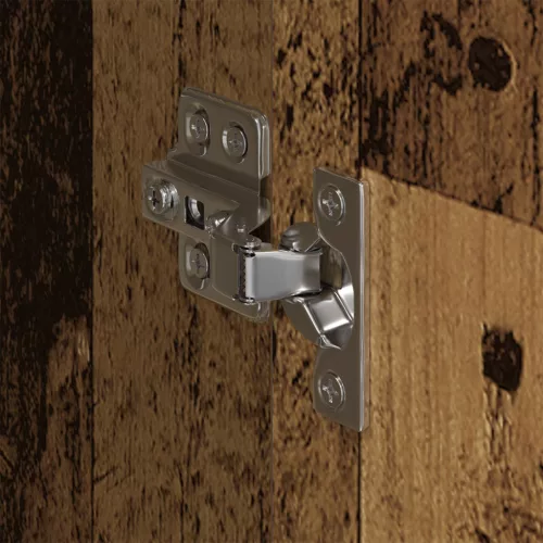  Szekrény tárolóval 2 pcs Öreg fa 50 x 50 x 200 cm Faanyag