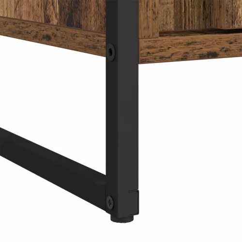  Szekrény tárolóval 2 pcs Öreg fa 50 x 50 x 200 cm Faanyag