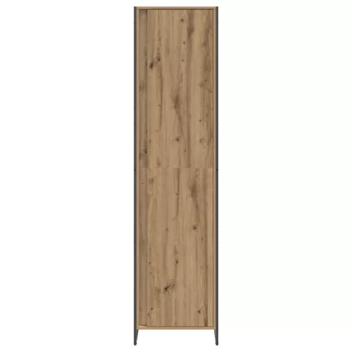  Szekrény tárolóval 2 pcs Művészi tölgy 50 x 50 x 200 cm Faanyag