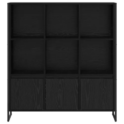  Könyvespolc 2 pcs Fekete tölgy 99,5 x 30 x 108,5 cm Faanyag