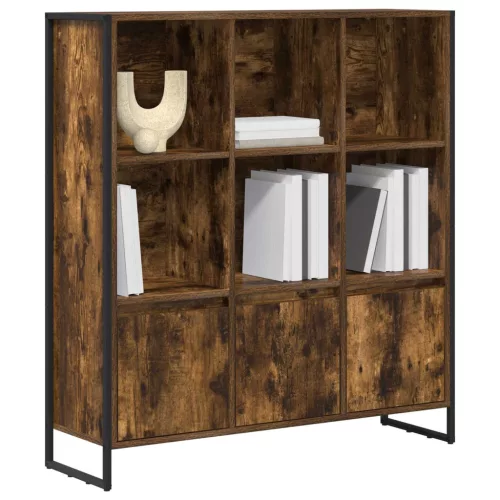  Könyvespolc 2 pcs Füstös tölgy 99,5 x 30 x 108,5 cm Faanyag