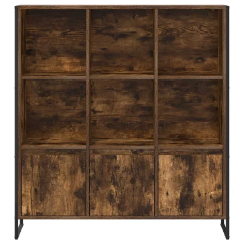  Könyvespolc 2 pcs Füstös tölgy 99,5 x 30 x 108,5 cm Faanyag