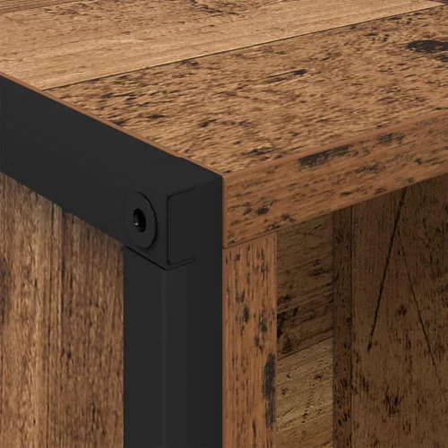  Könyvespolc 2 pcs Öreg fa 99,5 x 30 x 108,5 cm Faanyag