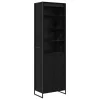  Magas szekrények 2 pcs Fekete tölgy 60 x 36 x 300 cm Faanyag