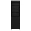  Magas szekrények 2 pcs Fekete tölgy 60 x 36 x 300 cm Faanyag