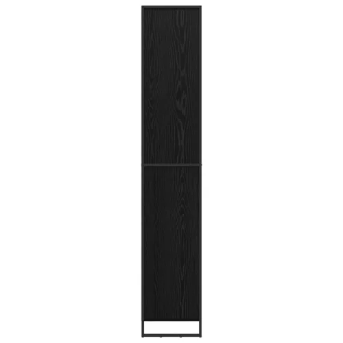  Magas szekrények 2 pcs Fekete tölgy 60 x 36 x 300 cm Faanyag
