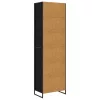  Magas szekrények 2 pcs Fekete tölgy 60 x 36 x 300 cm Faanyag
