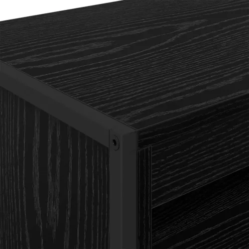  Magas szekrények 2 pcs Fekete tölgy 60 x 36 x 300 cm Faanyag