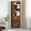  Magas szekrények 2 pcs Füstös tölgy 60 x 36 x 300 cm Faanyag