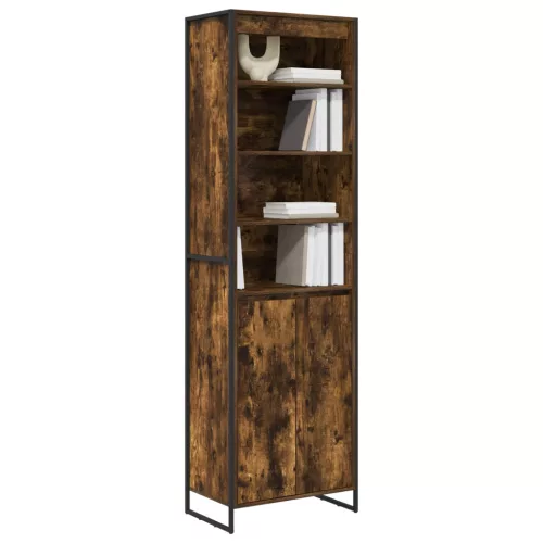  Magas szekrények 2 pcs Füstös tölgy 60 x 36 x 300 cm Faanyag
