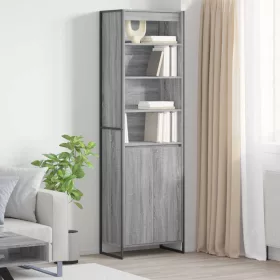    Magas szekrények 2 pcs Szürke Sonoma 60 x 36 x 300 cm Faanyag