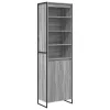  Magas szekrények 2 pcs Szürke Sonoma 60 x 36 x 300 cm Faanyag