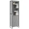  Magas szekrények 2 pcs Szürke Sonoma 60 x 36 x 300 cm Faanyag