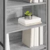 Magas szekrények 2 pcs Szürke Sonoma 60 x 36 x 300 cm Faanyag