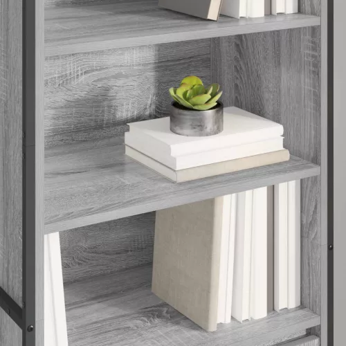 Magas szekrények 2 pcs Szürke Sonoma 60 x 36 x 300 cm Faanyag