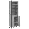  Magas szekrények 2 pcs Szürke Sonoma 60 x 36 x 300 cm Faanyag