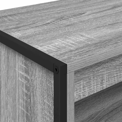  Magas szekrények 2 pcs Szürke Sonoma 60 x 36 x 300 cm Faanyag