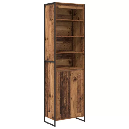  Magas szekrények 2 pcs Öreg fa 60 x 36 x 300 cm Faanyag