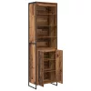  Magas szekrények 2 pcs Öreg fa 60 x 36 x 300 cm Faanyag