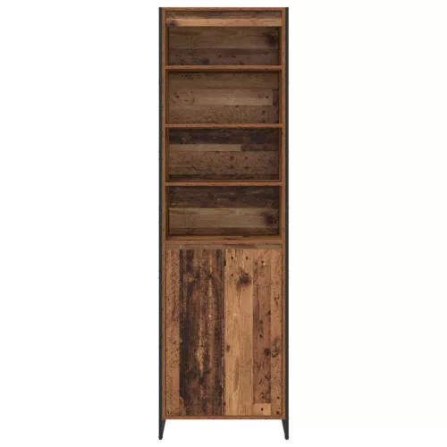  Magas szekrények 2 pcs Öreg fa 60 x 36 x 300 cm Faanyag